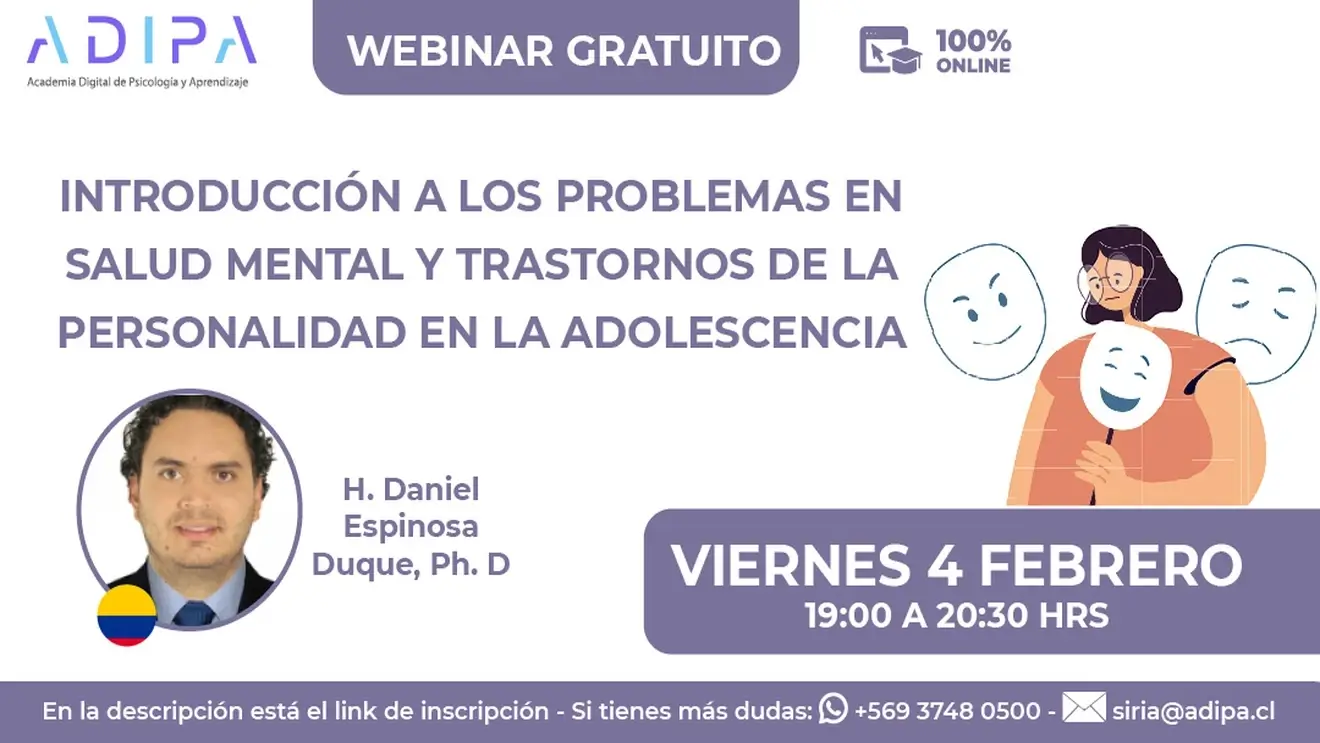 Introducción a los problemas en salud mental y trastornos de la personalidad en la adolescencia