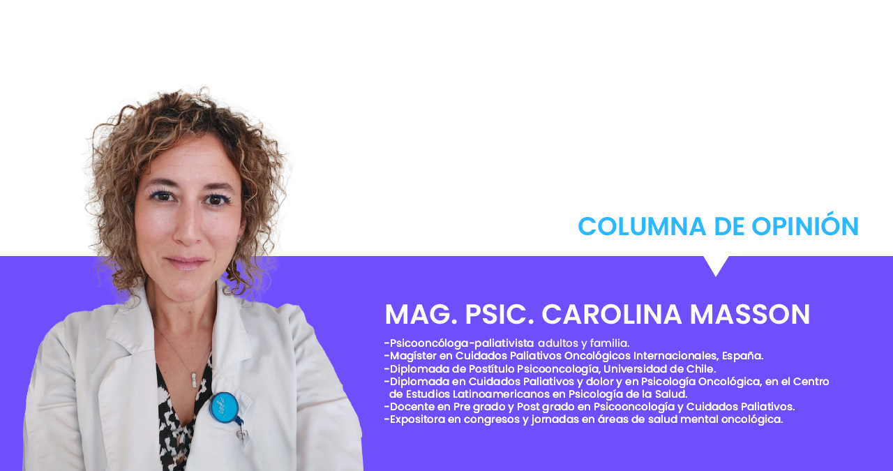 CV de carolina masson, docente y profesional de Adipa, especialista en tratamiento oncol&oacute;gico