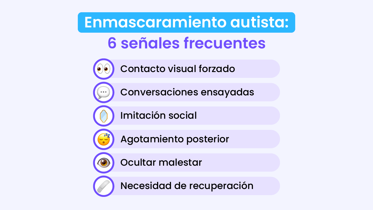 6 señales de enmascaramiento autista